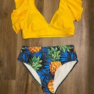 Women two piece bathing suit size large